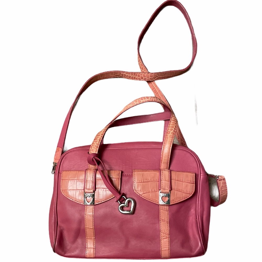 Brighton pink vintage cross body purse